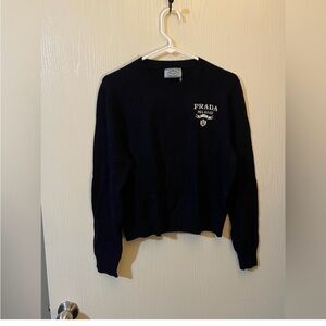 Prada Navy Blue Knit Sweater